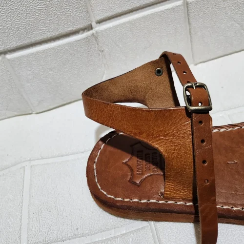 Women’s Buckled Moroccan Leather Summer Flats