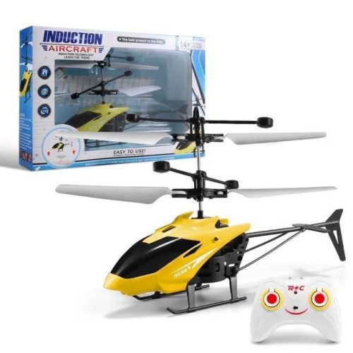 Rechargeable Induction Rc Helicopter With Led Light โ Floating Sensor. Durable & Easy To Fly