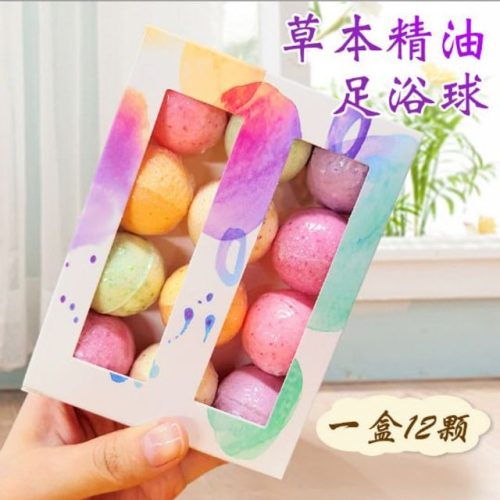 Ocean Bliss Bubble Bath Bomb Set – Essential Oil Spa Edition (12pcs)