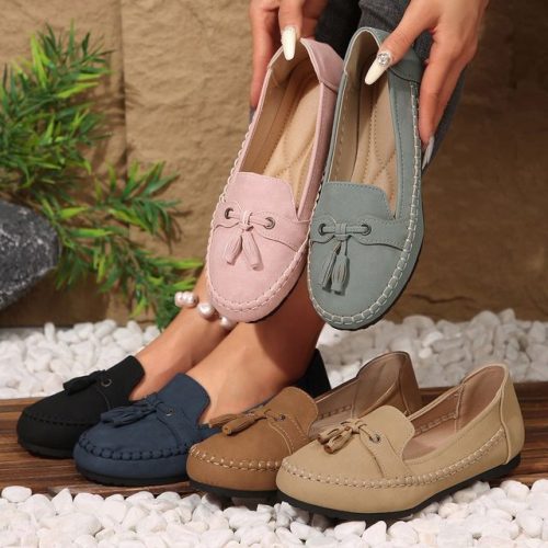 🔥 Best Seller 2026 | Women’s Tassel Loafers – Slip-on Soft Sole Casual Moccasin Flats