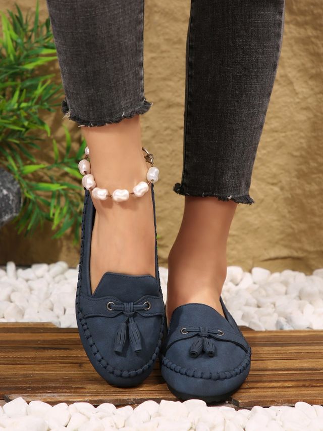 🔥 Best Seller 2026 | Women’s Tassel Loafers – Slip-on Soft Sole Casual Moccasin Flats