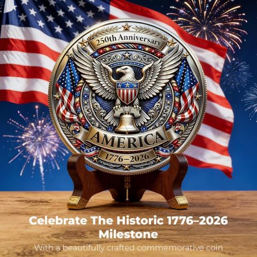 Last Day 50 Offamerica 250 Years Commemorative Coin